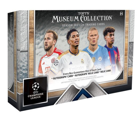 PRE-ORDER 2023/24 Topps UEFA Club Competitions Museum Collection Soccer Hobby Box