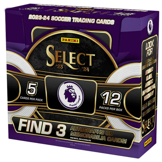 PRE-ORDER 2023/24 Panini Select Premier League Soccer Hobby Box